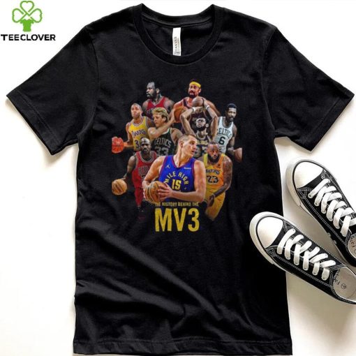 Nikola Jokic MV3 Join 3 Times MVP Iconic Players A Milestone Of His Career Unisex T Shirt