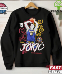 Nikola Jokic action pose Denver Nuggets competitor shirt 3 Nikola Jokic action pose Denver Nuggets competitor shirt