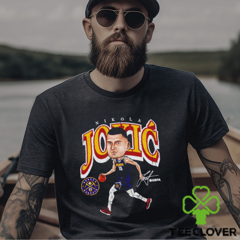 Nikola Jokic cartoon Denver Nuggets signature shirt Nikola Jokic cartoon Denver Nuggets signature shirt