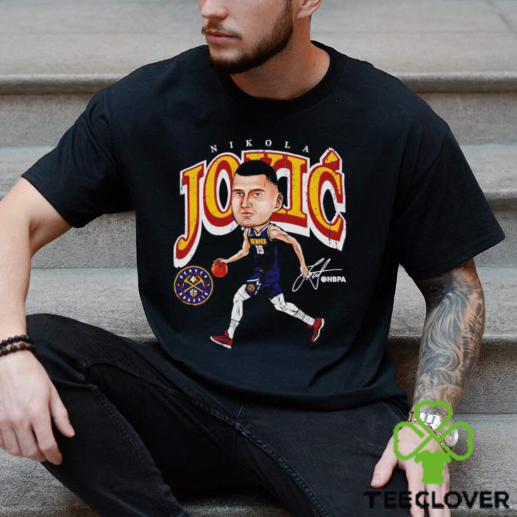 Nikola Jokic cartoon Denver Nuggets signature shirt Nikola Jokic cartoon Denver Nuggets signature shirt