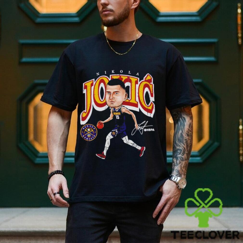 Nikola Jokic cartoon Denver Nuggets signature shirt Nikola Jokic cartoon Denver Nuggets signature shirt