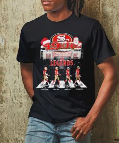 Niner 49ers The Legends Abbey Road Christmas Signatures Shirt