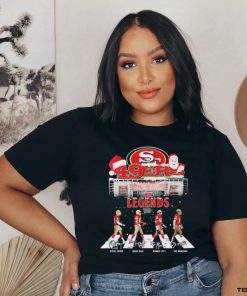 Niner 49ers The Legends Abbey Road Christmas Signatures Shirt