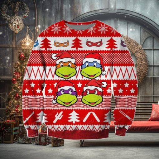 Ninja Turtles Knitting Pattern Ugly Sweater For Woman