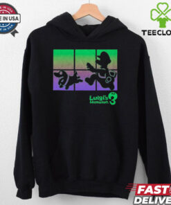 Nintendo Luigi_s Mansion 3 Running With Polterpup T Shirt 3 Nintendo Luigi_s Mansion 3 Running With Polterpup T Shirt