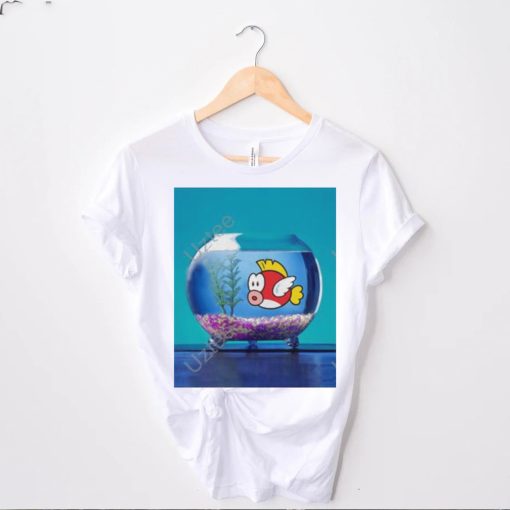 Nintendo Mario cheep cheep fish bowl t hoodie, sweater, longsleeve, shirt v-neck, t-shirt