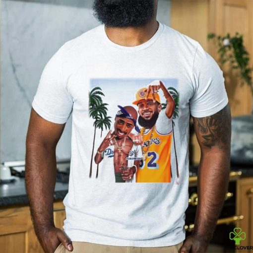 Nipsey Hussle Lakers and 2PAC Dodgers holiday summer art shirt