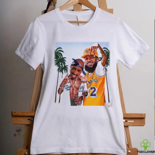 Nipsey Hussle Lakers and 2PAC Dodgers holiday summer art shirt