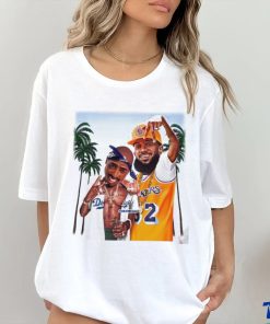 Nipsey Hussle Lakers and 2PAC Dodgers holiday summer art shirt