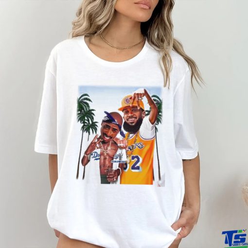 Nipsey Hussle Lakers and 2PAC Dodgers holiday summer art shirt
