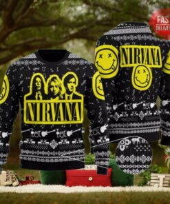 Nirvana Band Photo Ugly Christmas Sweater