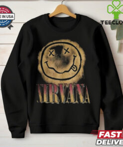 Nirvana Big Gradient Smile Face Graphic Band Classic T hoodie, sweater, longsleeve, shirt v-neck, t-shirt For Men And Women