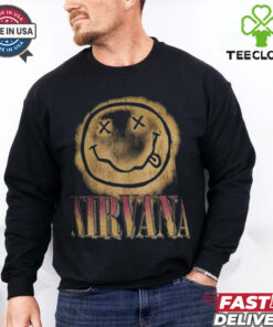 Nirvana Big Gradient Smile Face Graphic Band Classic T hoodie, sweater, longsleeve, shirt v-neck, t-shirt For Men And Women