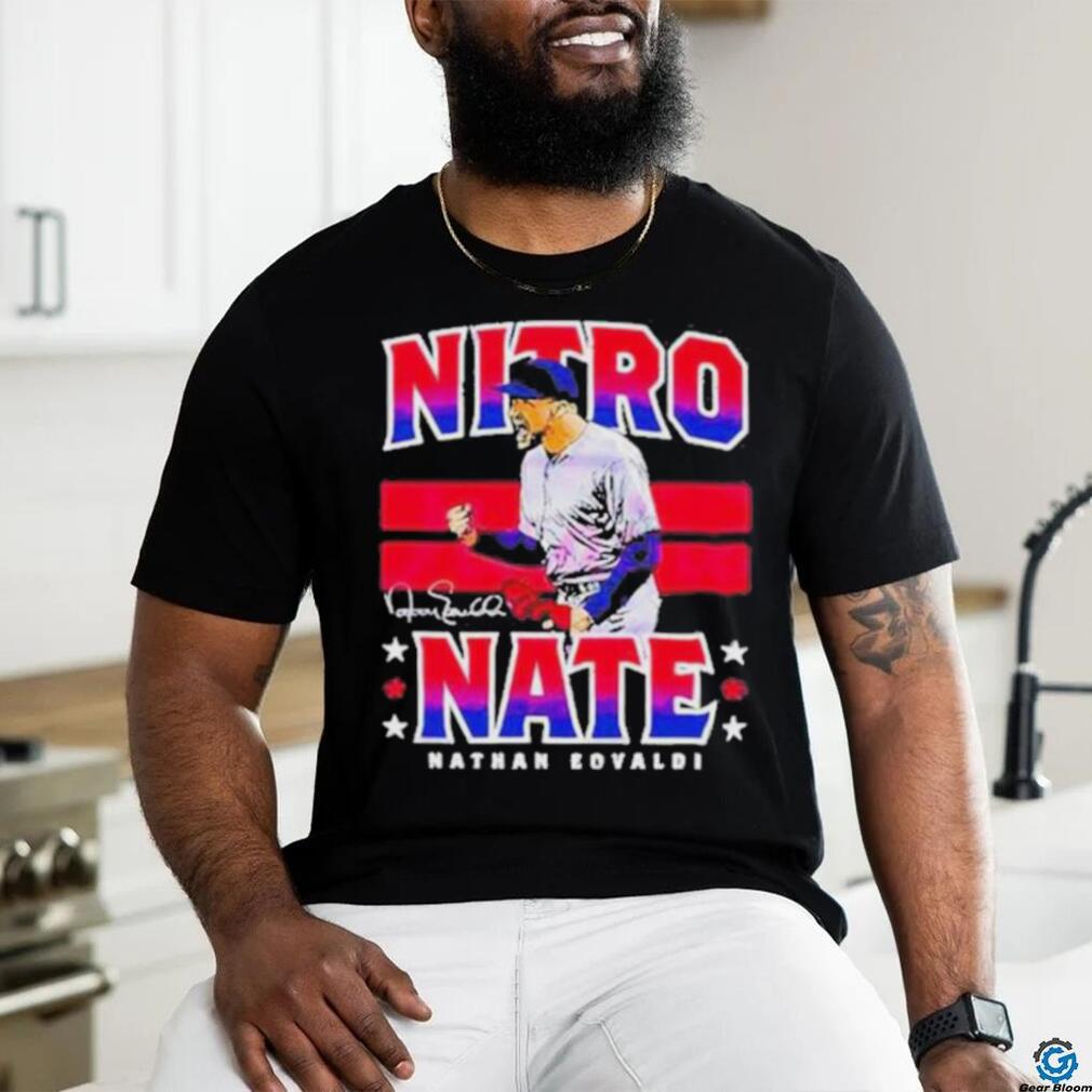 Nitro Nate Nathan Eovaldi Texas Rangers player signature T shirt Nitro Nate Nathan Eovaldi Texas Rangers player signature T shirt