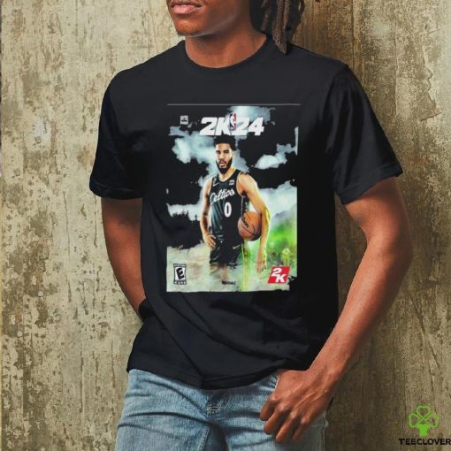 Jayson Tatum Receive The Cover Athlete Of NBA 2K24 T hoodie, sweater, longsleeve, shirt v-neck, t-shirt