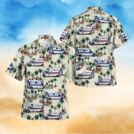 Nlmp2605Bg13 Keener Township Ambulance Service Demotte Indiana Hawaiian Shirt