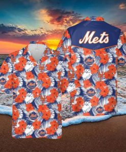 Aloha MLB New York Mets Hawaiian Shirt Hibiscus Flowers Beach Gift For Him