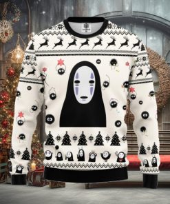 No Face White Ugly Christmas Sweater For Men Women
