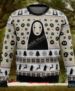 No Face and Soot Sprites Ugly Christmas Sweater