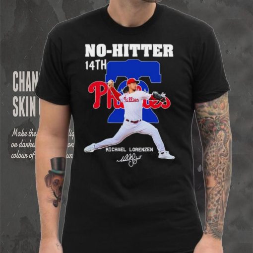 No Hitter 14th Michael Lorenzen signature shirt