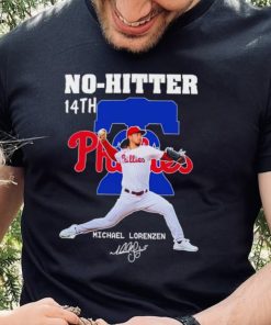 No Hitter 14th Michael Lorenzen signature shirt