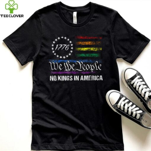 No Kings In America We The People Political Flag Men Women T Shirt