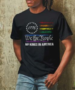 No Kings In America We The People Political Flag Men Women T Shirt