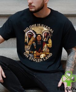 No One Is Illegal On Stolen Land Native American Shirt