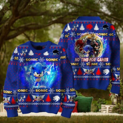 No Time For Games Sonic Limited Ugly Sweater