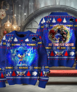 No Time For Games Sonic Limited Ugly Sweater
