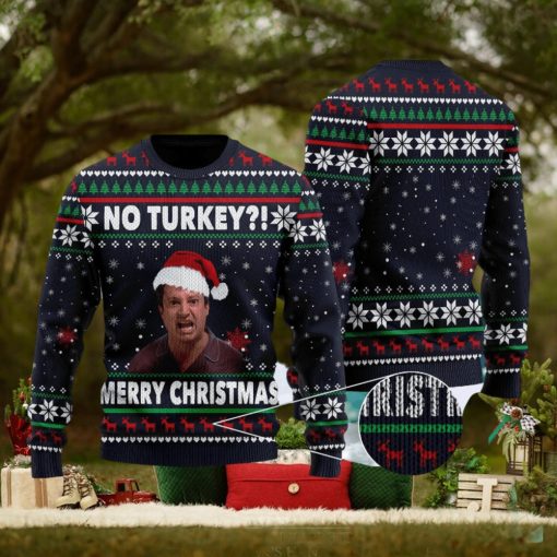 No Turkey Merry Quotes British TV Series Ugly Christmas Sweater Gift For Men Women