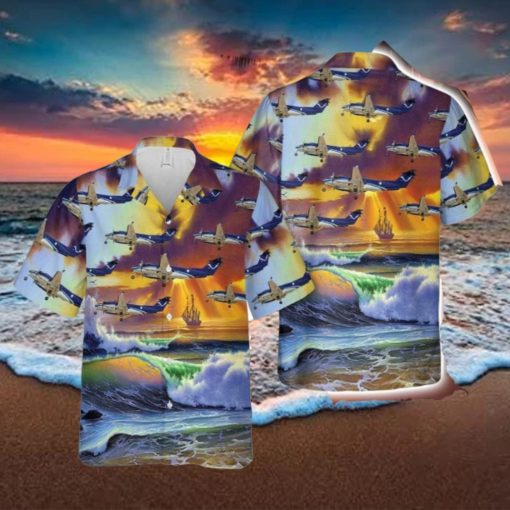 Noaa Beechcraft King Air 350cer Modern Design Button Down Hawaiian Shirt Trend Summer