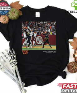 Noah Brown Washington Commanders NFL Flash Features Week 8 Oct 27 2024 t shirt