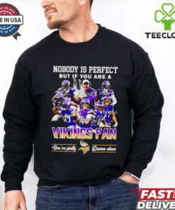 Nobody is perfect but if you are a Minnesota Vikings fan players shirt