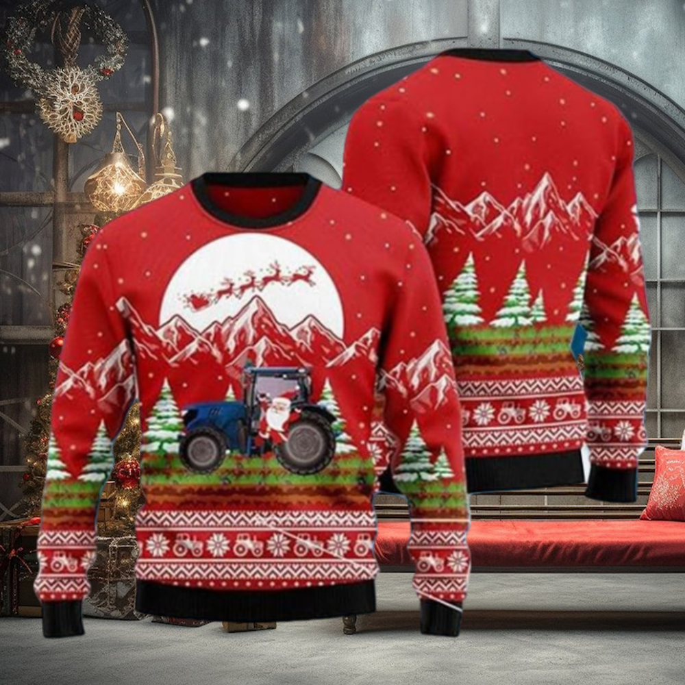 Noel Tractor Ugly Christmas Sweater Noel Tractor Ugly Christmas Sweater