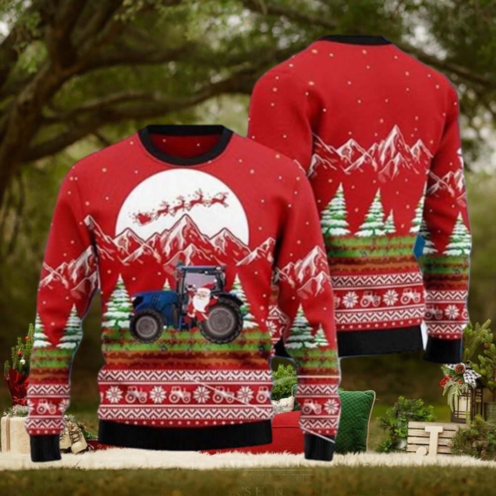 Noel Tractor Ugly Christmas Sweater Noel Tractor Ugly Christmas Sweater