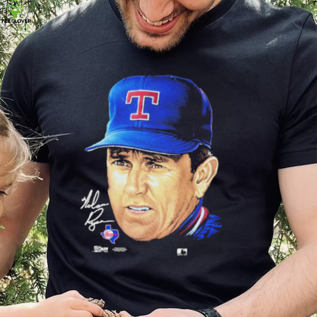 Nolan Ryan Big Face And Spell out Shirt Nolan Ryan Big Face And Spell out Shirt