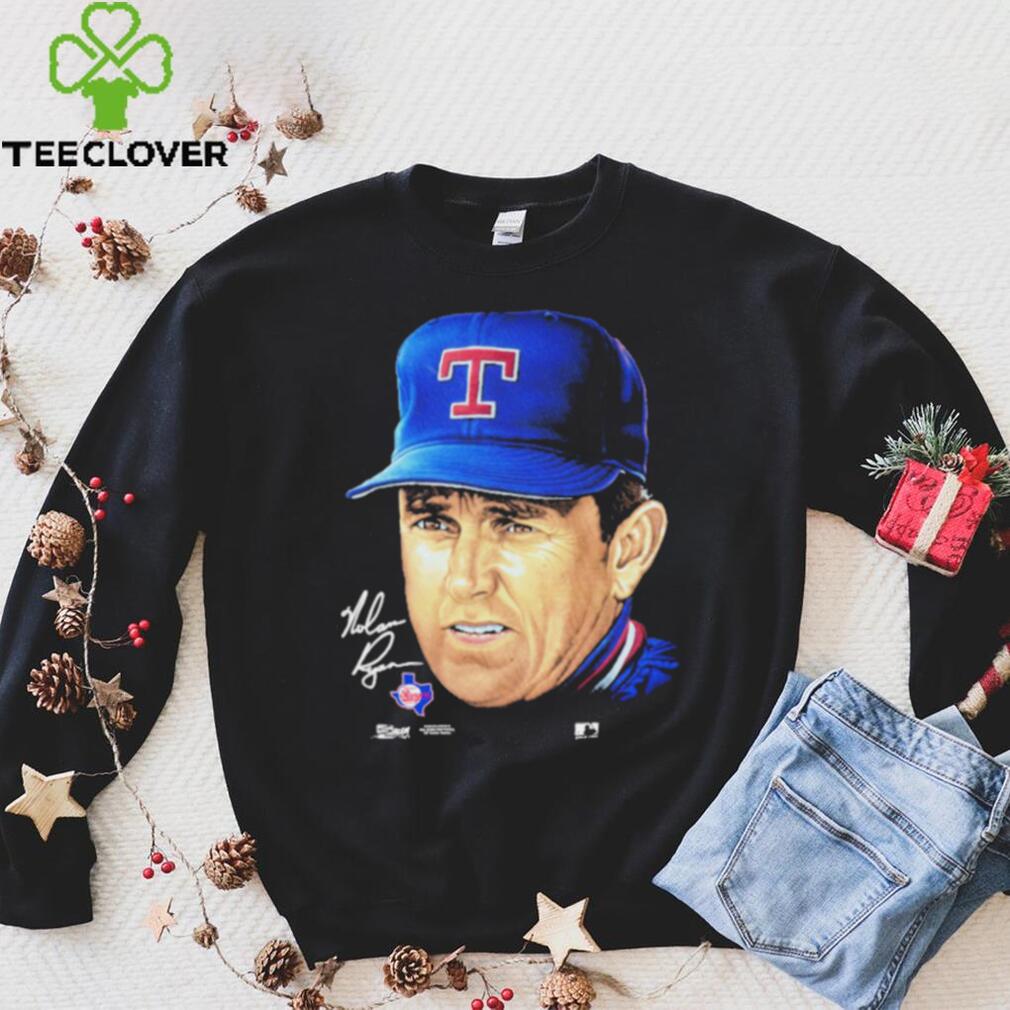 Nolan Ryan Big Face And Spell out Shirt Nolan Ryan Big Face And Spell out Shirt