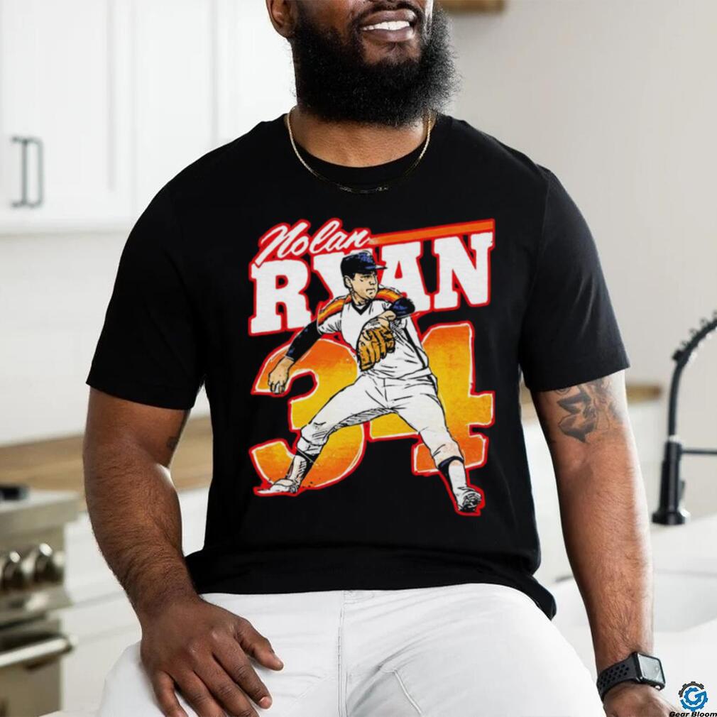 Nolan Ryan Houston Astros baseball number 34 t shirt Nolan Ryan Houston Astros baseball number 34 t shirt