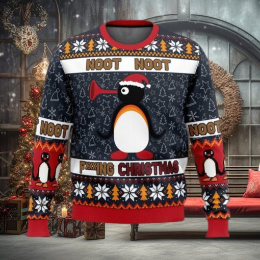 Noot Noot Christmas Pingu Fucking Ugly Christmas Sweater