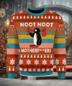 Noot Noot Pingu Meme Noot Noot Motherfkers Funny TV Series Ugly Christmas Sweater Xmas Gift Men And Women Christmas Sweater