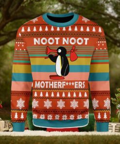Noot Noot Pingu Meme Noot Noot Motherfkers Funny TV Series Ugly Christmas Sweater Xmas Gift Men And Women Christmas Sweater
