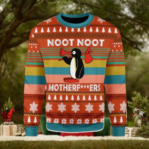 Noot Noot Pingu Meme Noot Noot Motherfkers Funny TV Series Ugly Christmas Sweater Xmas Gift Men And Women Christmas Sweater