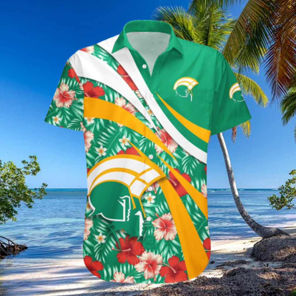 Norfolk State Spartans NCAA Hibiscus Flower Pattern Aloha Hawaiian Shirt Norfolk State Spartans NCAA Hibiscus Flower Pattern Aloha Hawaiian Shirt