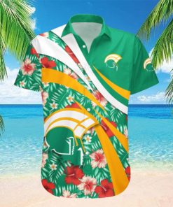 Norfolk State Spartans NCAA Hibiscus Flower Pattern Aloha Hawaiian Shirt