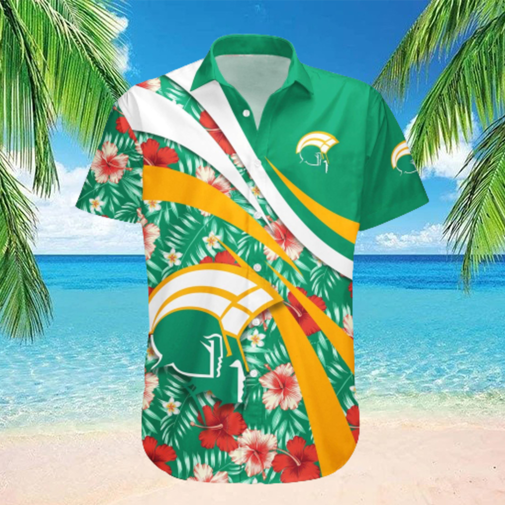 Norfolk State Spartans NCAA Hibiscus Flower Pattern Aloha Hawaiian Shirt Norfolk State Spartans NCAA Hibiscus Flower Pattern Aloha Hawaiian Shirt