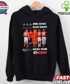 Normal Heartbeat Deceased Heartbeat Heartbeat Watching Kansas City Chiefs Signatures Shirt
