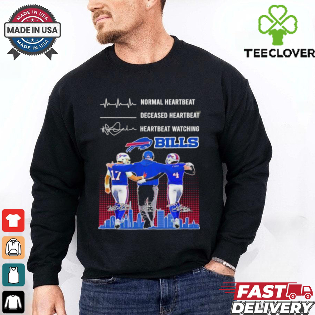 Normal Heartbeat Deceased Heartbeat Watch Buffalo Bills Allen, Cook and Sean McDermott Hoodie 2D T Shirt Normal Heartbeat Deceased Heartbeat Watch Buffalo Bills Allen, Cook and Sean McDermott Hoodie 2D T Shirt