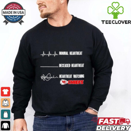 Normal Heartbeat Deceased Heartbeat Watching Kansas City Chiefs 2024 Shirt