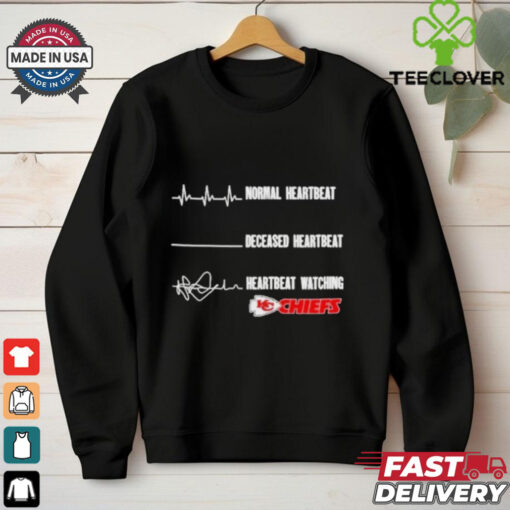 Normal Heartbeat Deceased Heartbeat Watching Kansas City Chiefs 2024 Shirt